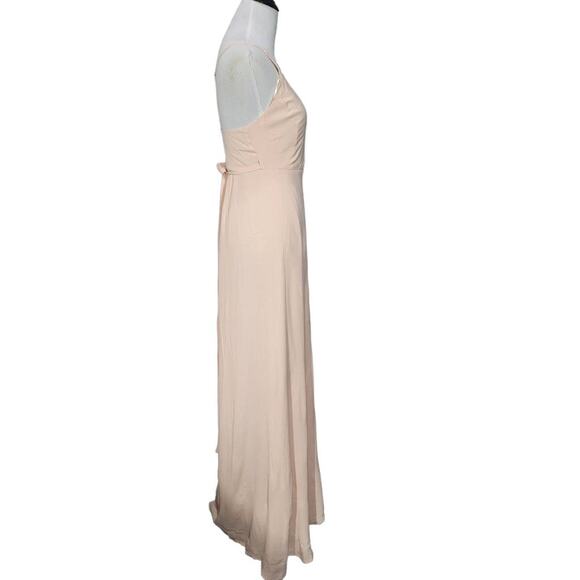 Yumi Kim Blush Rush Hour Wrap Front Tie Maxi Dress Size X-Small - Picture 5 of 9
